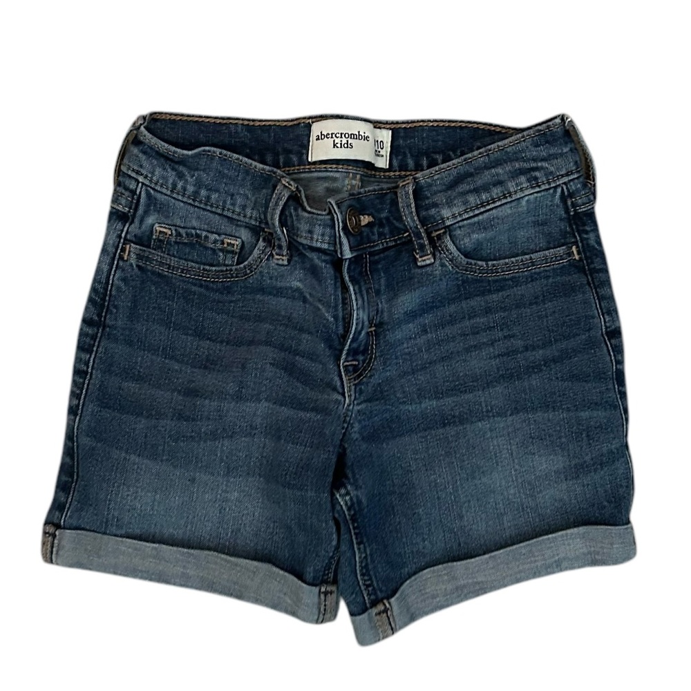 Abercrombie Kids Denim Jean Shorts Girls 9/10 Rolled Hem